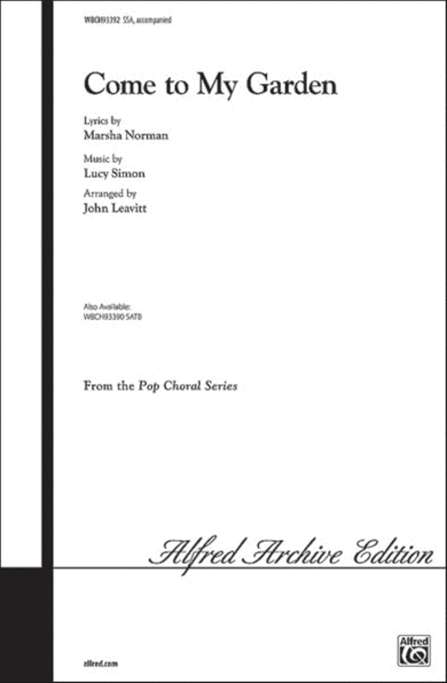 Come to My Garden Women's Choir scores gallery preview page 1