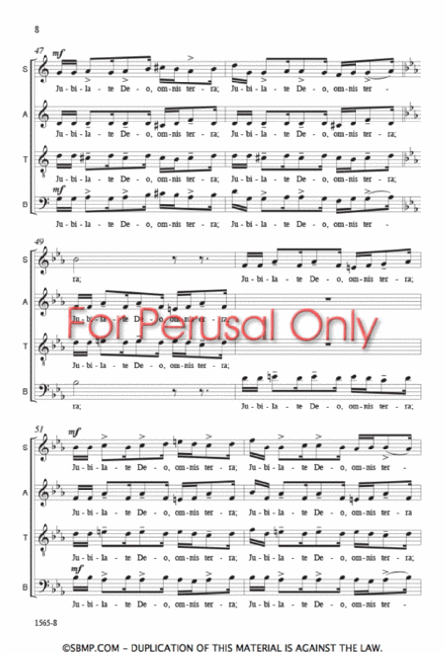 Benedicamus Domino 4-Part scores gallery preview page 7