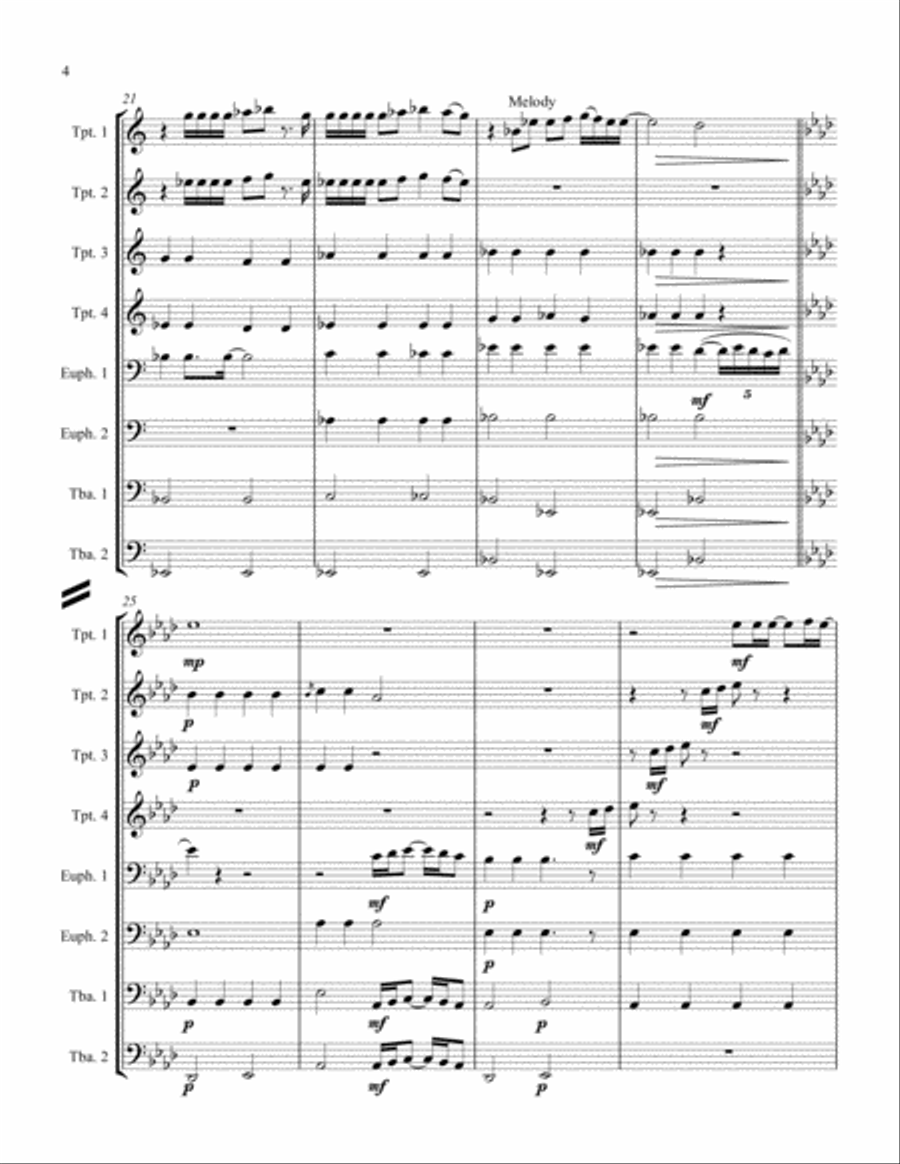 You're The Inspiration Brass Ensemble scores gallery preview page 4