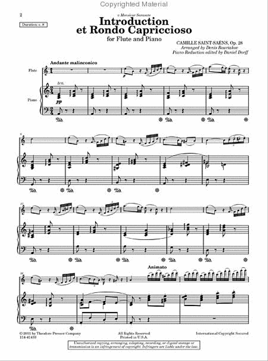 Introduction Et Rondo Capriccioso Chamber Music scores gallery preview page 2