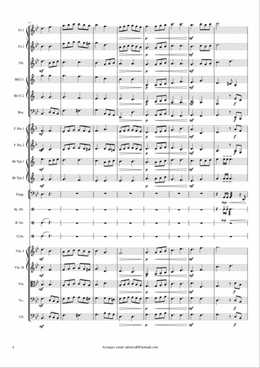 Ton-y-Botel (Ebenezer) Chamber Orchestra scores gallery preview page 4