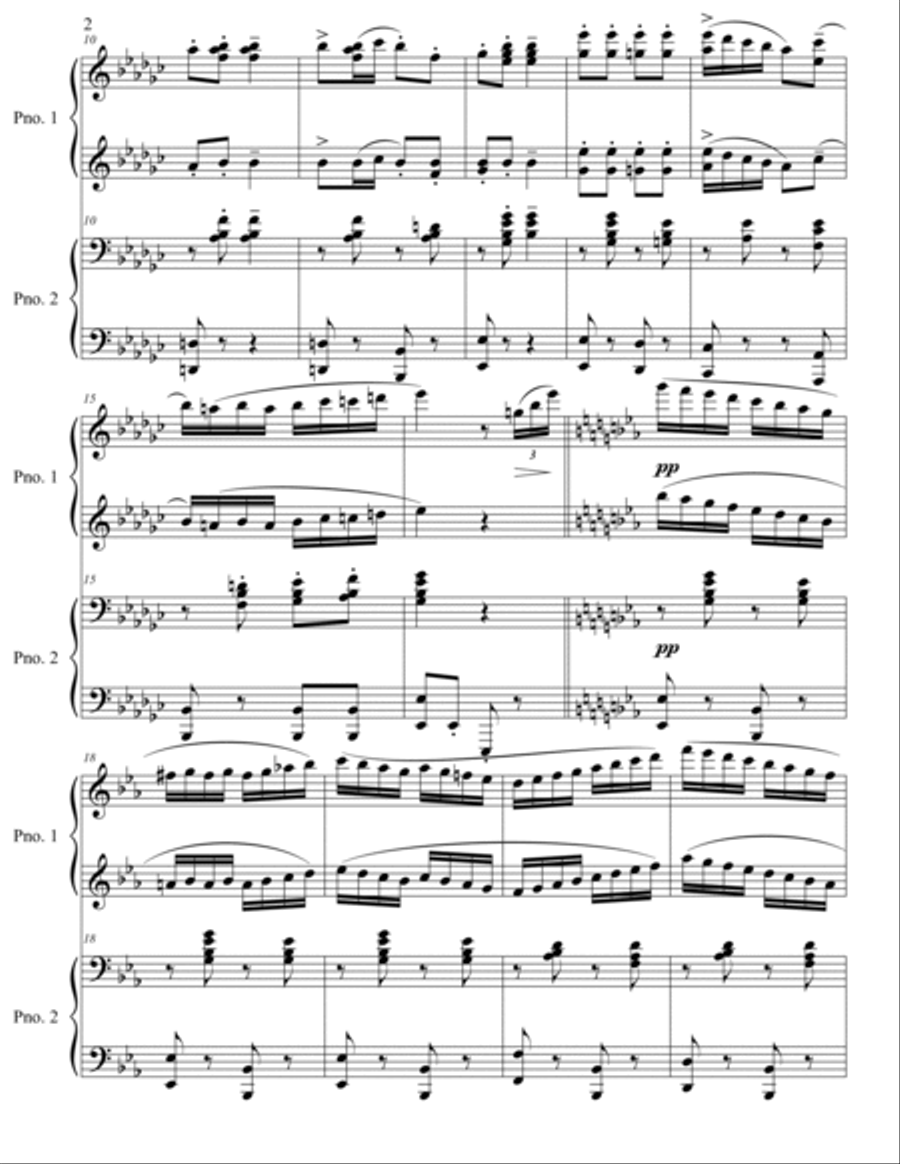 Italian Polka Italian Polka 2 Pianos, 4-Hands scores gallery preview page 3