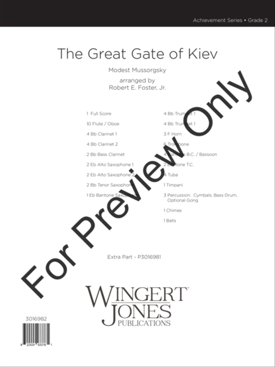 The Great Gate of Kiev (Score) Concert Band scores gallery preview page 2