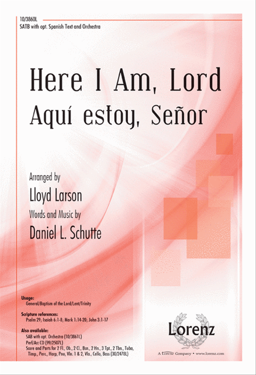 Here I Am, Lord 4-Part scores gallery preview page 1