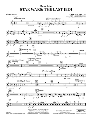 Music from Star Wars: The Last Jedi - Bb Trumpet 2