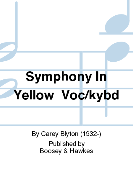 Symphony In Yellow Voc/kybd