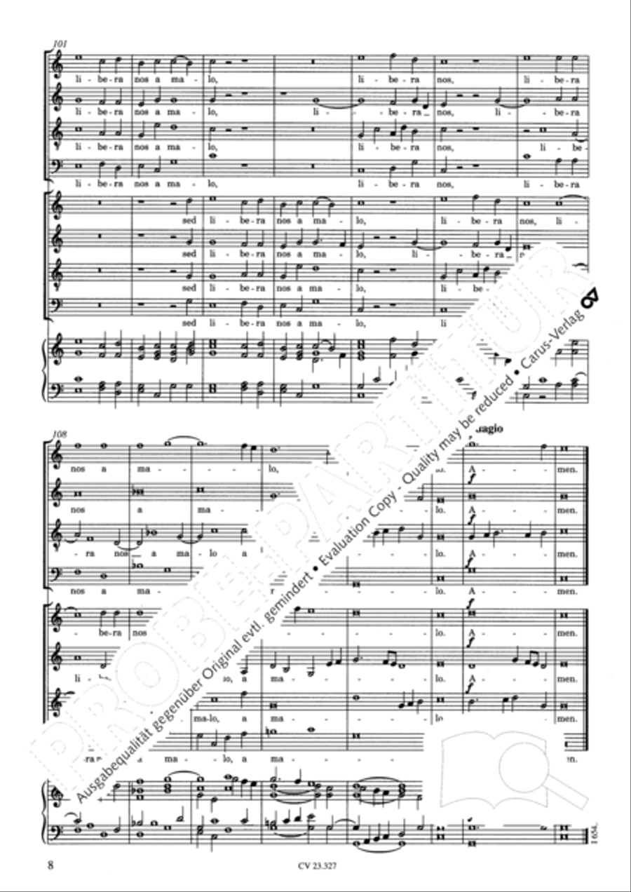 Pater noster 4-Part scores gallery preview page 9