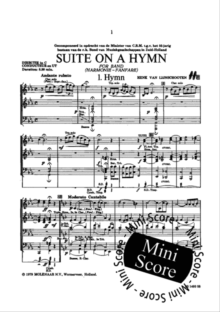Suite on a Hymn Concert Band scores gallery preview page 4