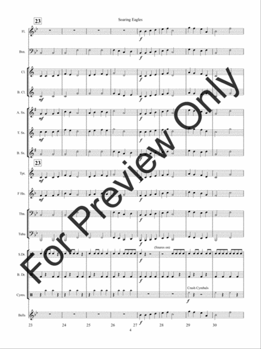 Soaring Eagles Concert Band scores gallery preview page 7