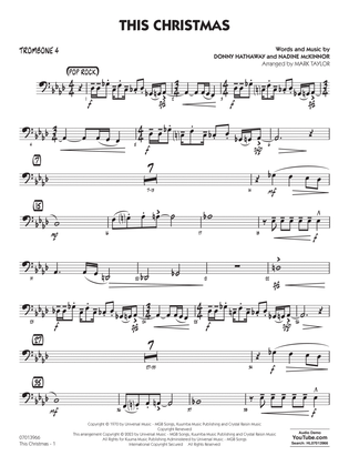 This Christmas (Key: Ab) (arr. Mark Taylor) - Trombone 4