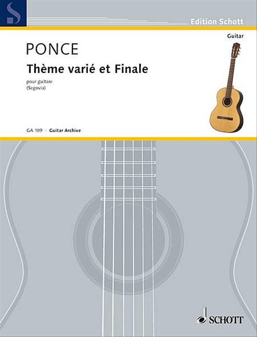 Theme Varié et Finale Acoustic Guitar scores gallery preview page 1