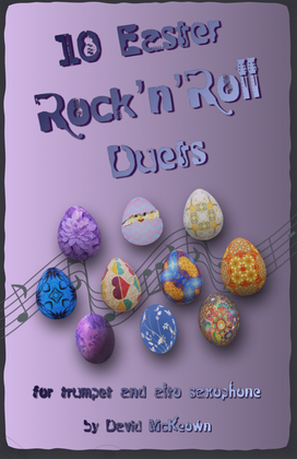 Book cover for 10 Easter Rock'n'Roll Duets for Trumpet and Alto Saxophone