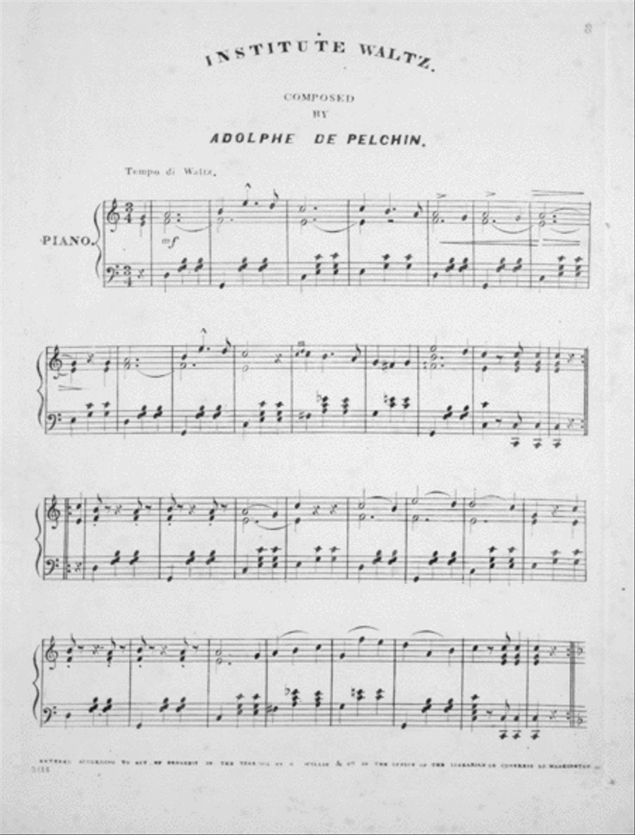 Institute Waltz Piano Solo scores gallery preview page 2