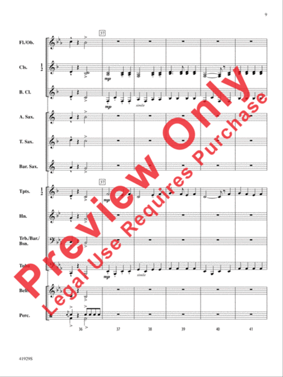 The Collegiate Concert Band scores gallery preview page 10