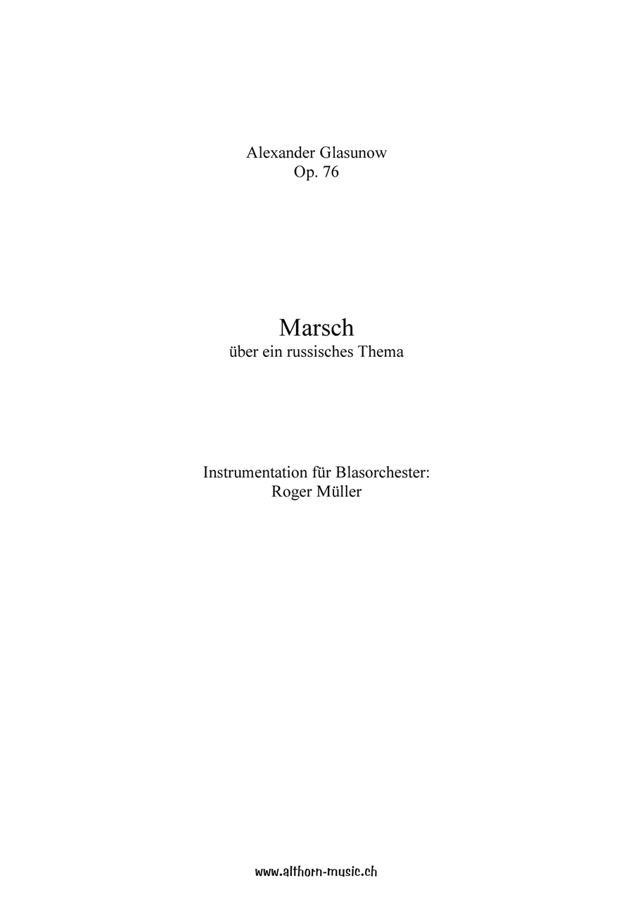 March on a Russian Theme Concert Band scores gallery preview page 2