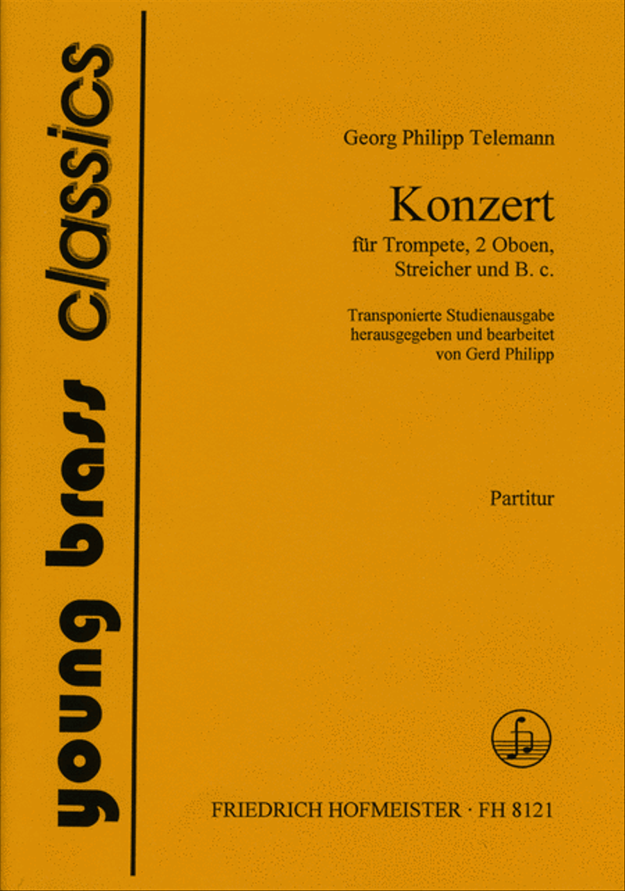 Konzert für Trompete, 2 Oboen, Streicher, B.c. / Partitur Oboe scores gallery preview page 1