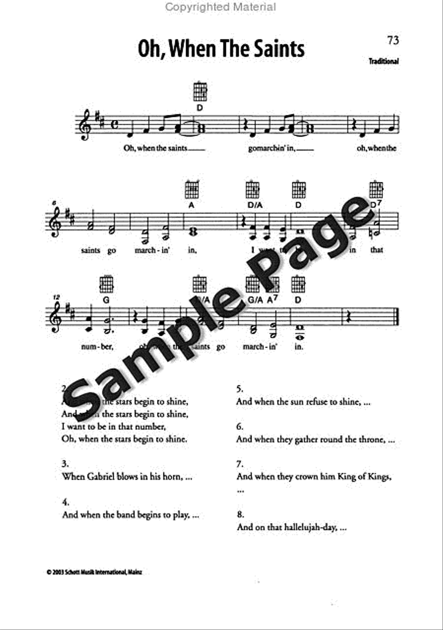 Best of Spirituals & Gospels Acoustic Guitar scores gallery preview page 74