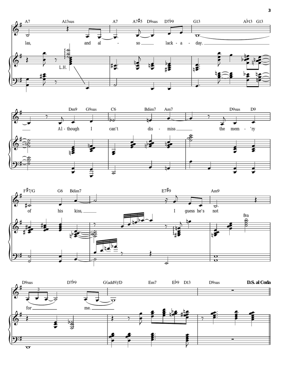 But Not For Me Piano, Vocal scores gallery preview page 3