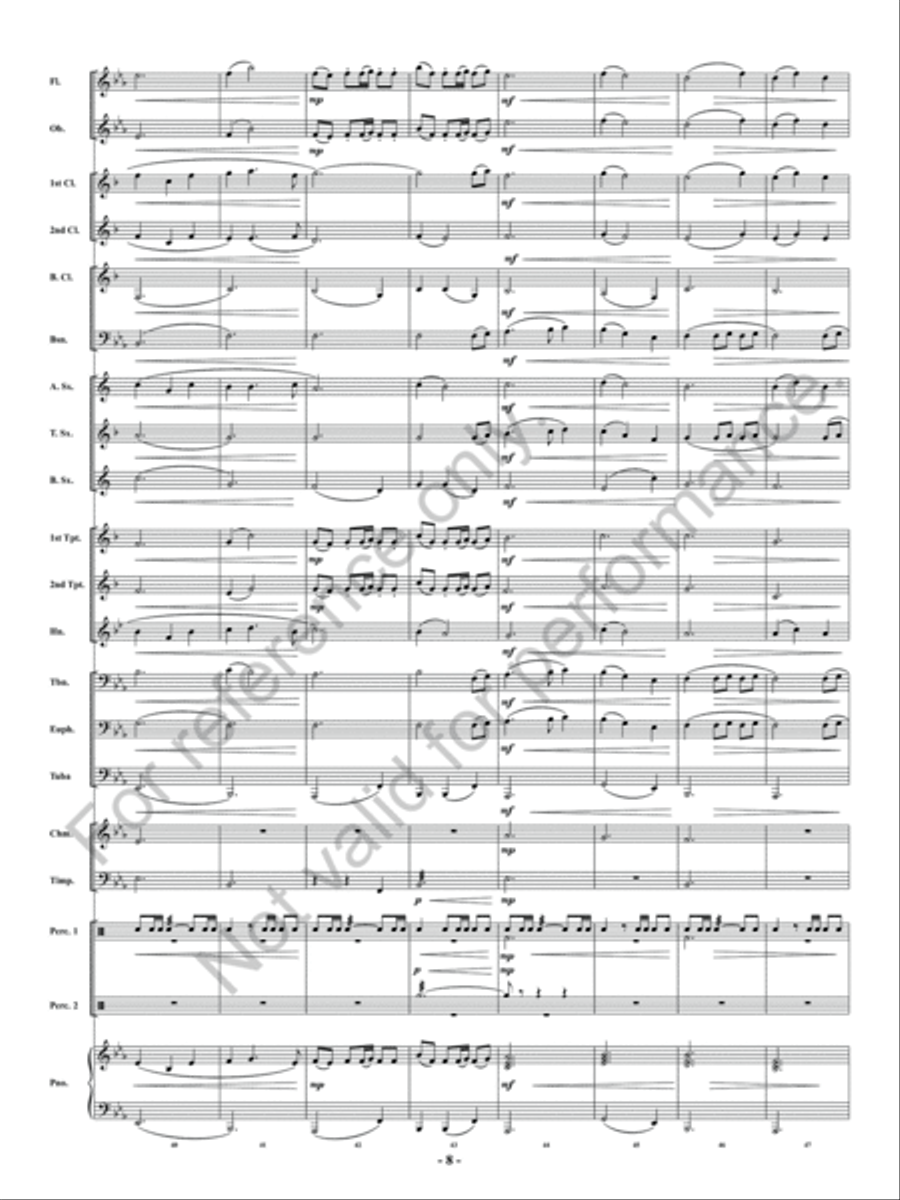 Summon The King Summon The King Concert Band scores gallery preview page 9
