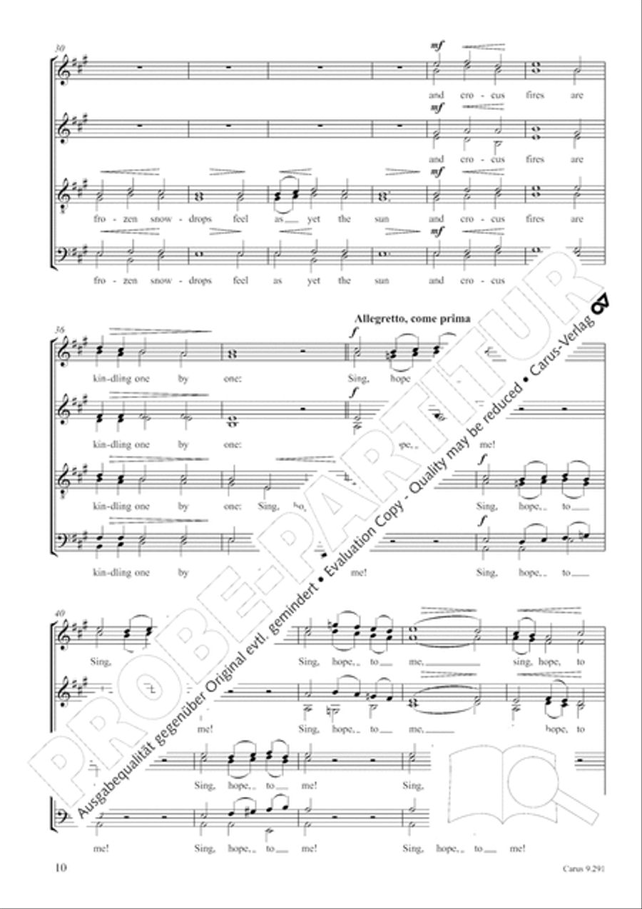 Two Songs of Spring SSAATTBB scores gallery preview page 11