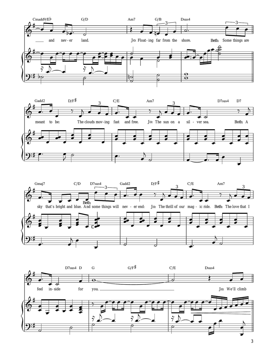 Some Things Are Meant To Be Piano, Vocal, Guitar scores gallery preview page 3