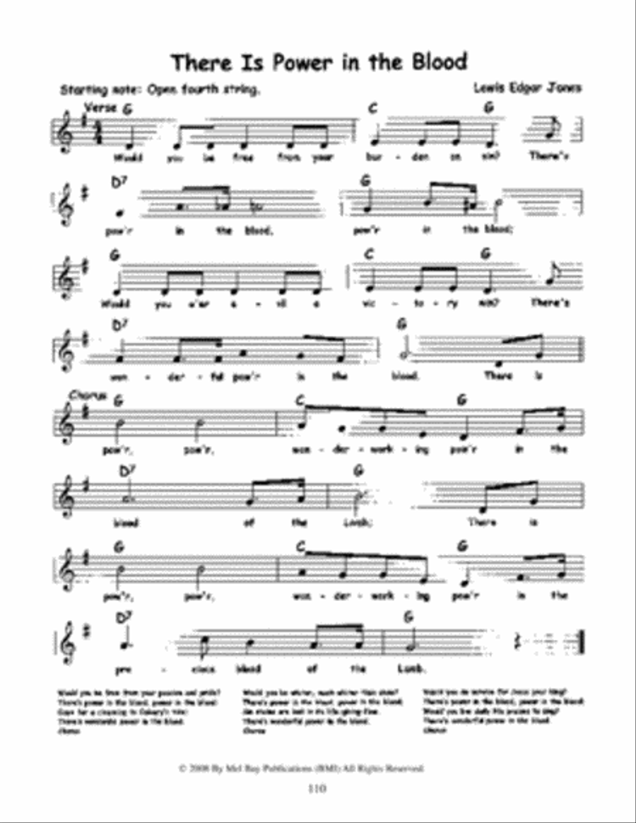 101 Three-Chord Hymns & Gospel Songs for Guitar, Banjo & Uke 5-String Banjo scores gallery preview page 2