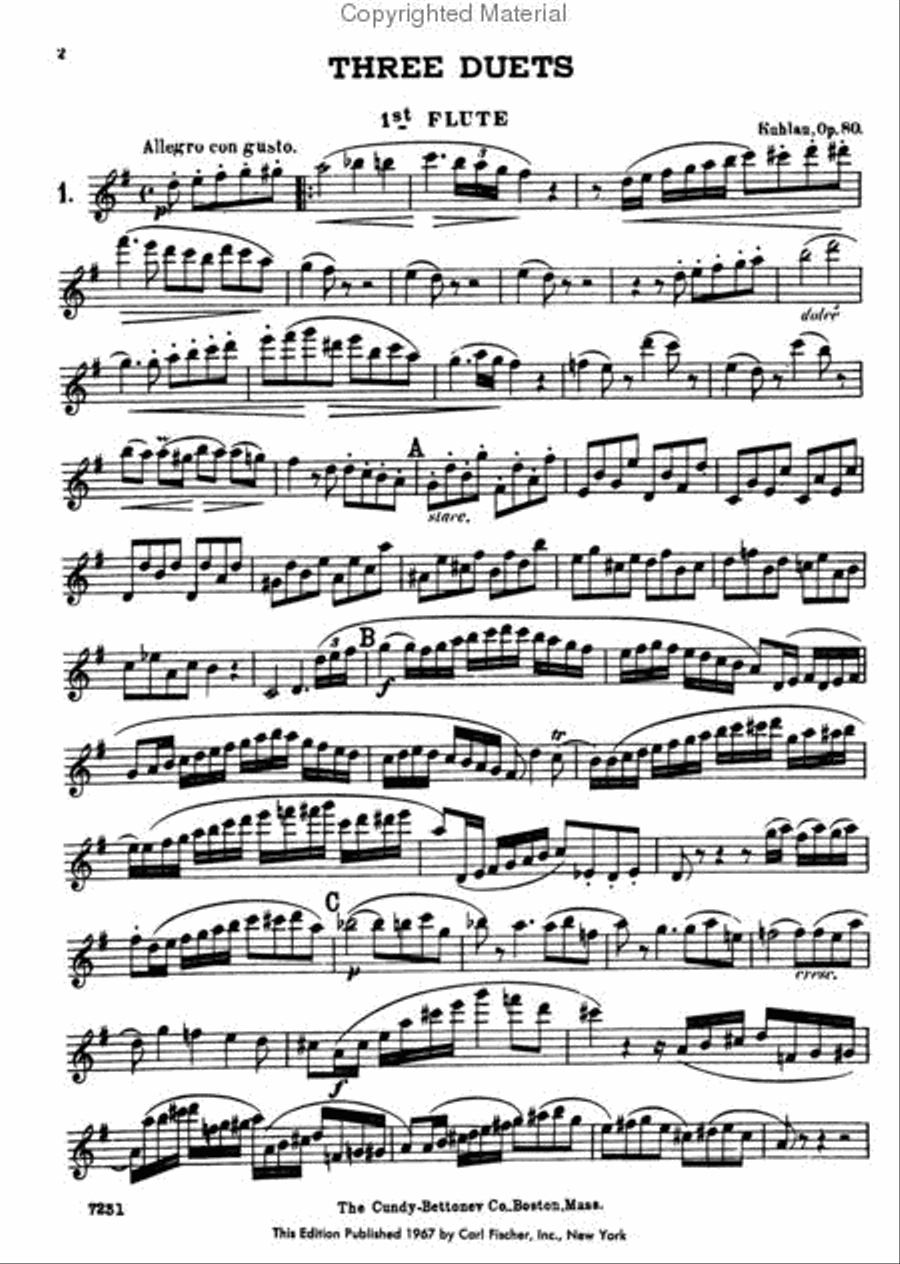 Three Duets Flute Duet scores gallery preview page 2