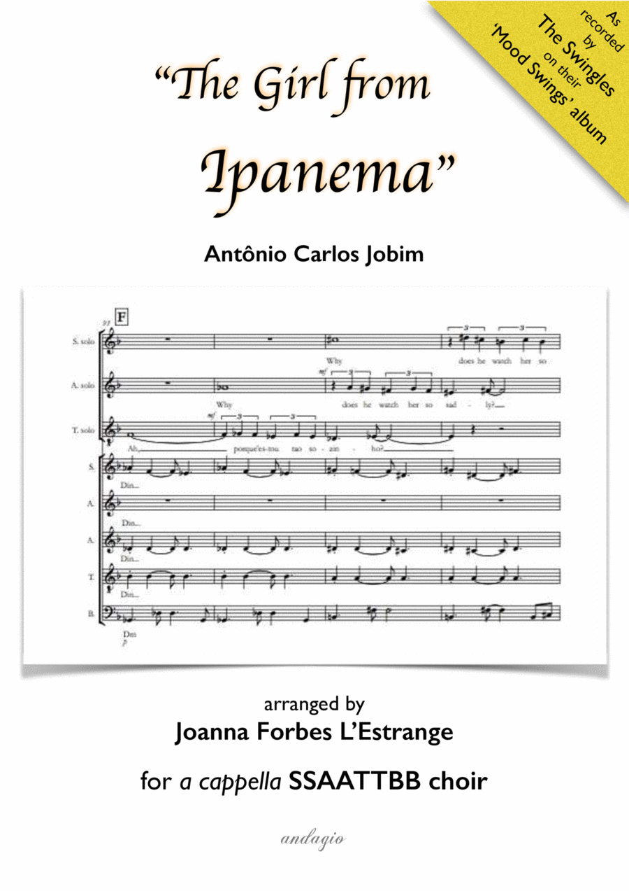 The Girl From Ipanema (garôta De Ipanema) A Cappella scores gallery preview page 1