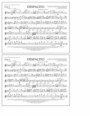 Despacito (arr. Tom Wallace) - Flute 2
