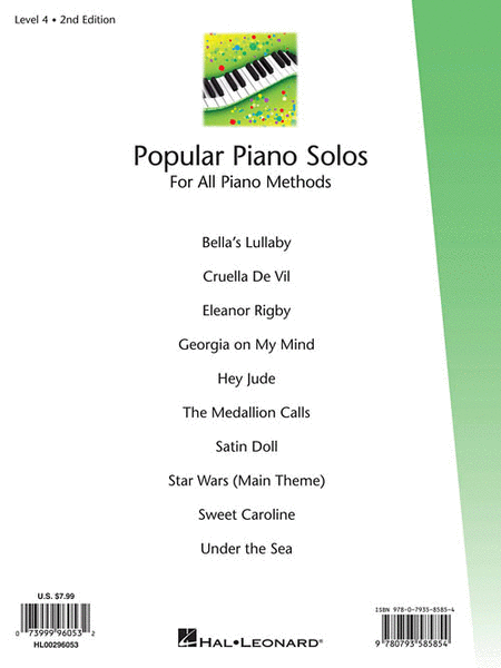 Popular Piano Solos – Level 4, 2nd Edition