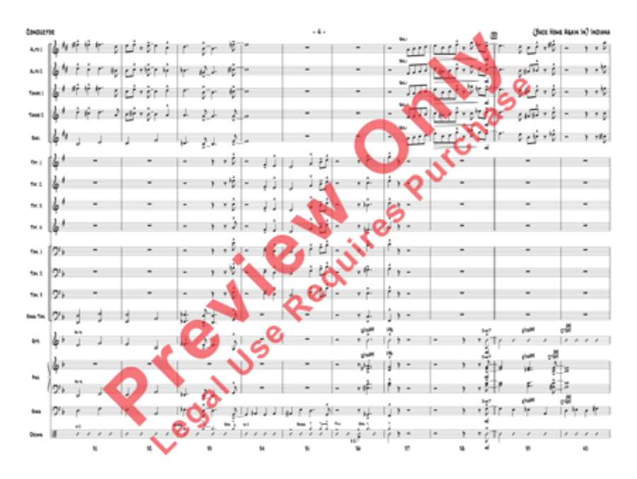 (Back Home Again In) Indiana Jazz Ensemble scores gallery preview page 24
