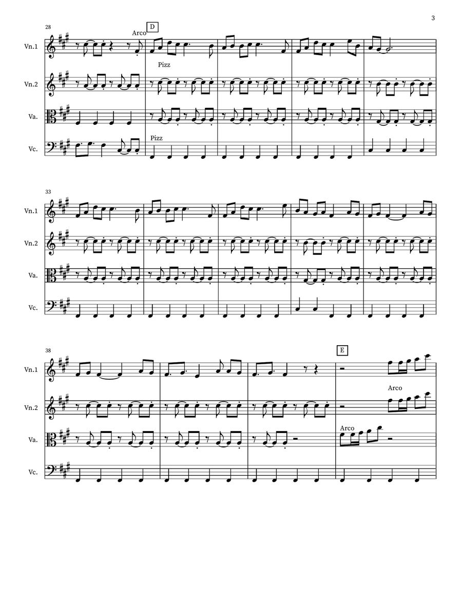 Are Re Are Dil To Pagal Hai String Quintet scores gallery preview page 3