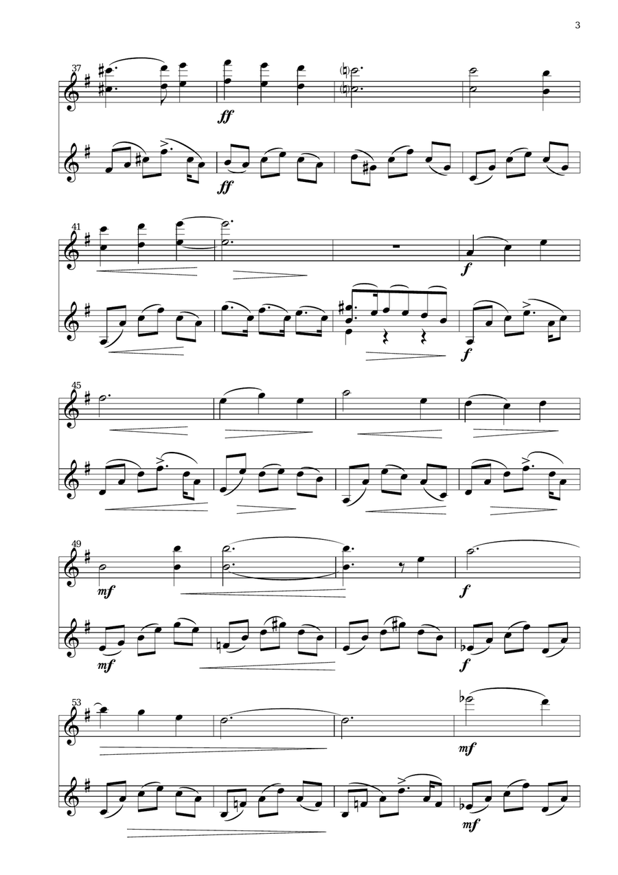 Un petit bouquet for violin duo String Duet scores gallery preview page 3