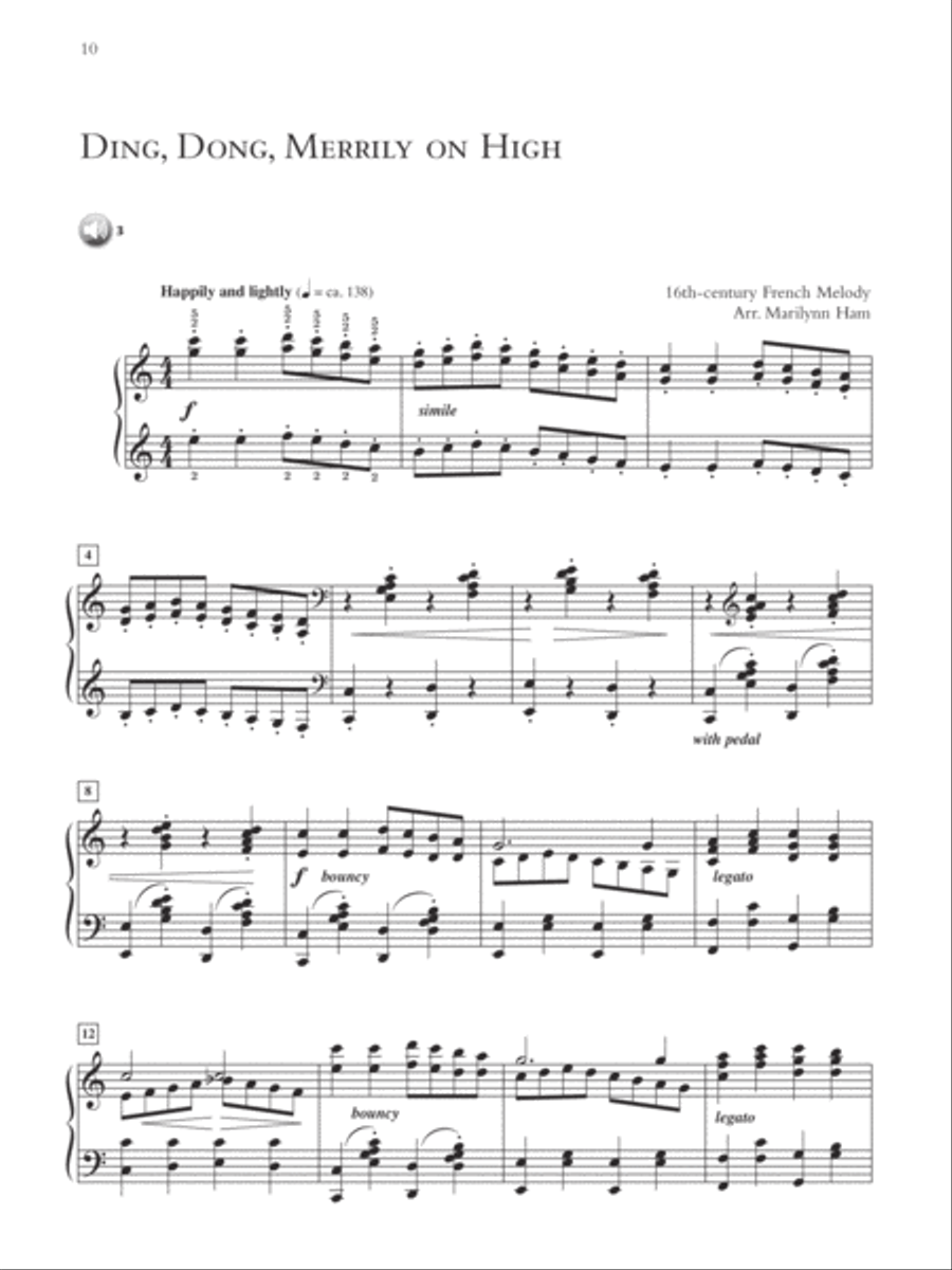 Glory to the Newborn King Piano Solo scores gallery preview page 3