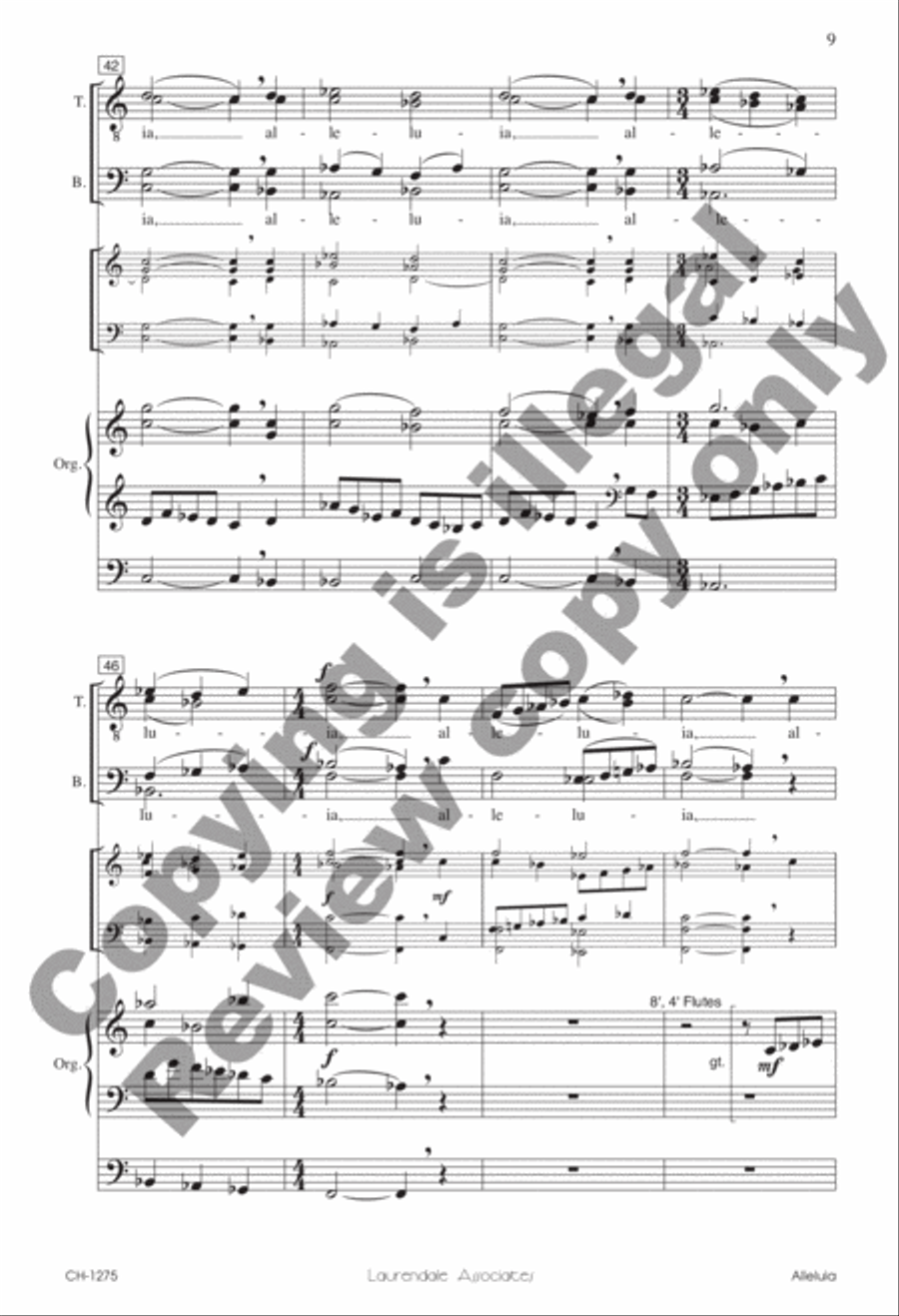 Alleluia (Choral Score) image number null