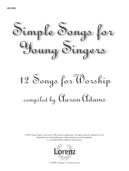 Simple Songs for Young Singers