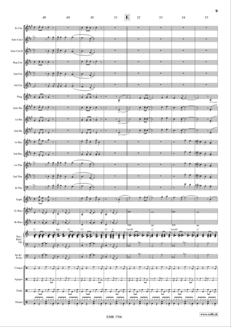 Salsa Sensation Brass Band scores gallery preview page 10