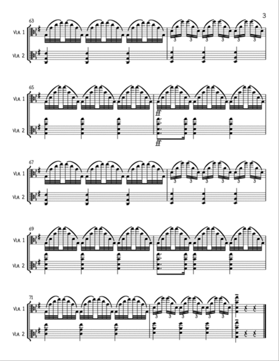 Boccherini Music from MASTER AND COMMANDER - Viola Duet String Duet scores gallery preview page 3