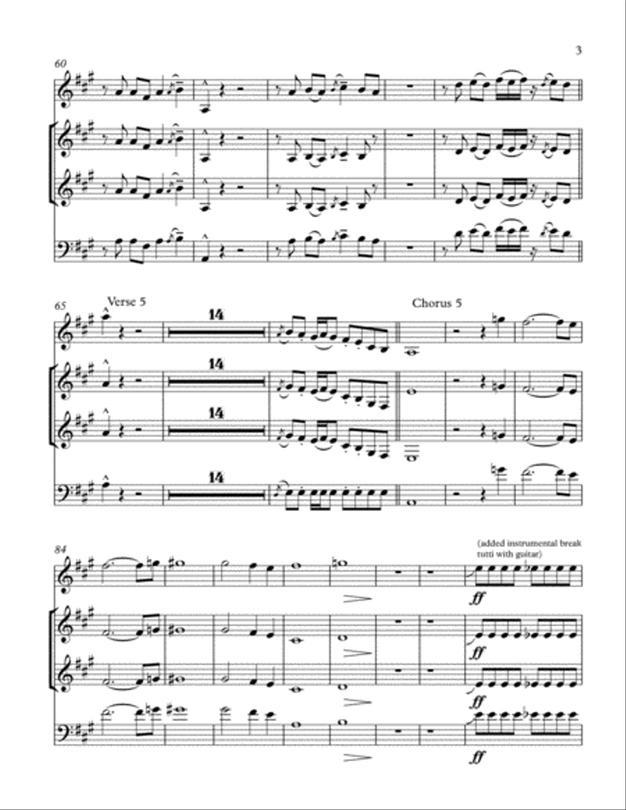 Up On Cripple Creek Small Ensemble scores gallery preview page 3