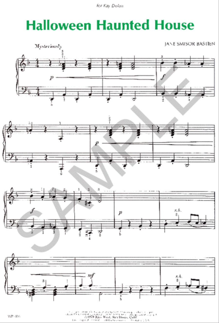 Halloween Haunted House Piano Method scores gallery preview page 2