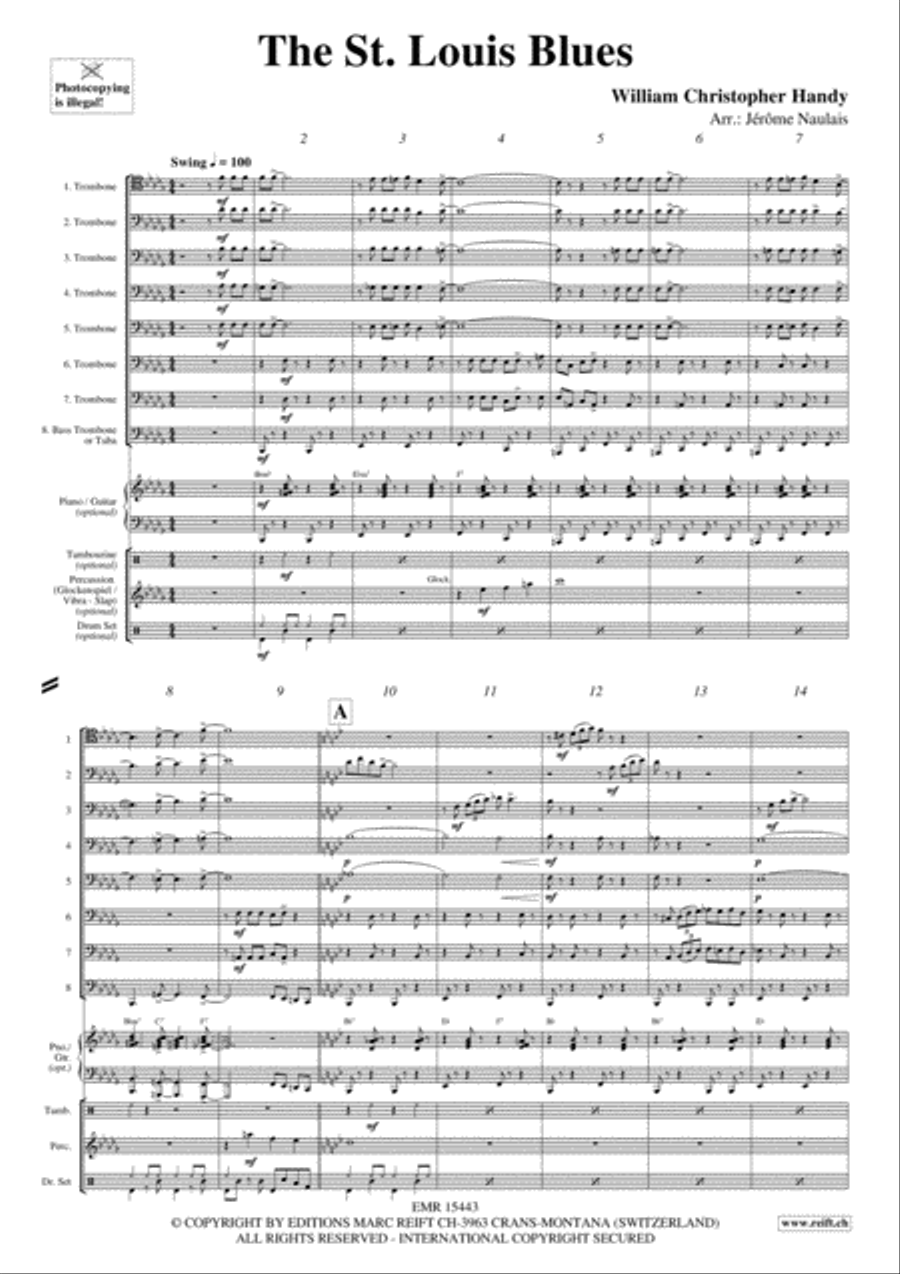 The St. Louis Blues Trombone scores gallery preview page 3