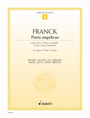 Book cover for Panis Angelicus F major
