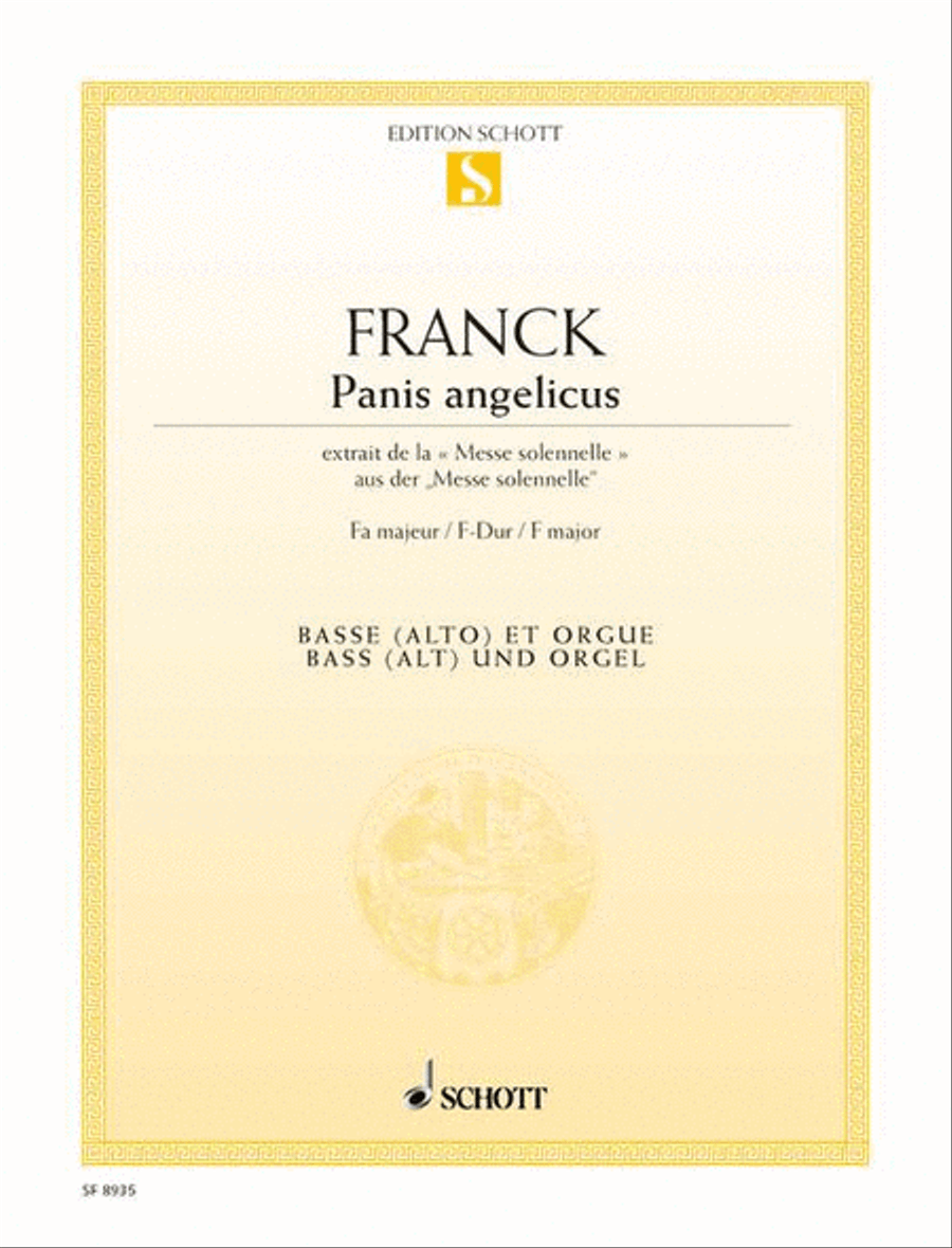 Panis Angelicus F major Panis Angelicus F major Organ scores gallery preview page 1