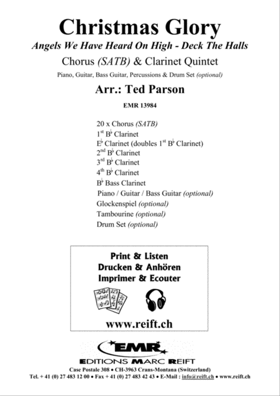 Christmas Glory Clarinet Quintet scores gallery preview page 2