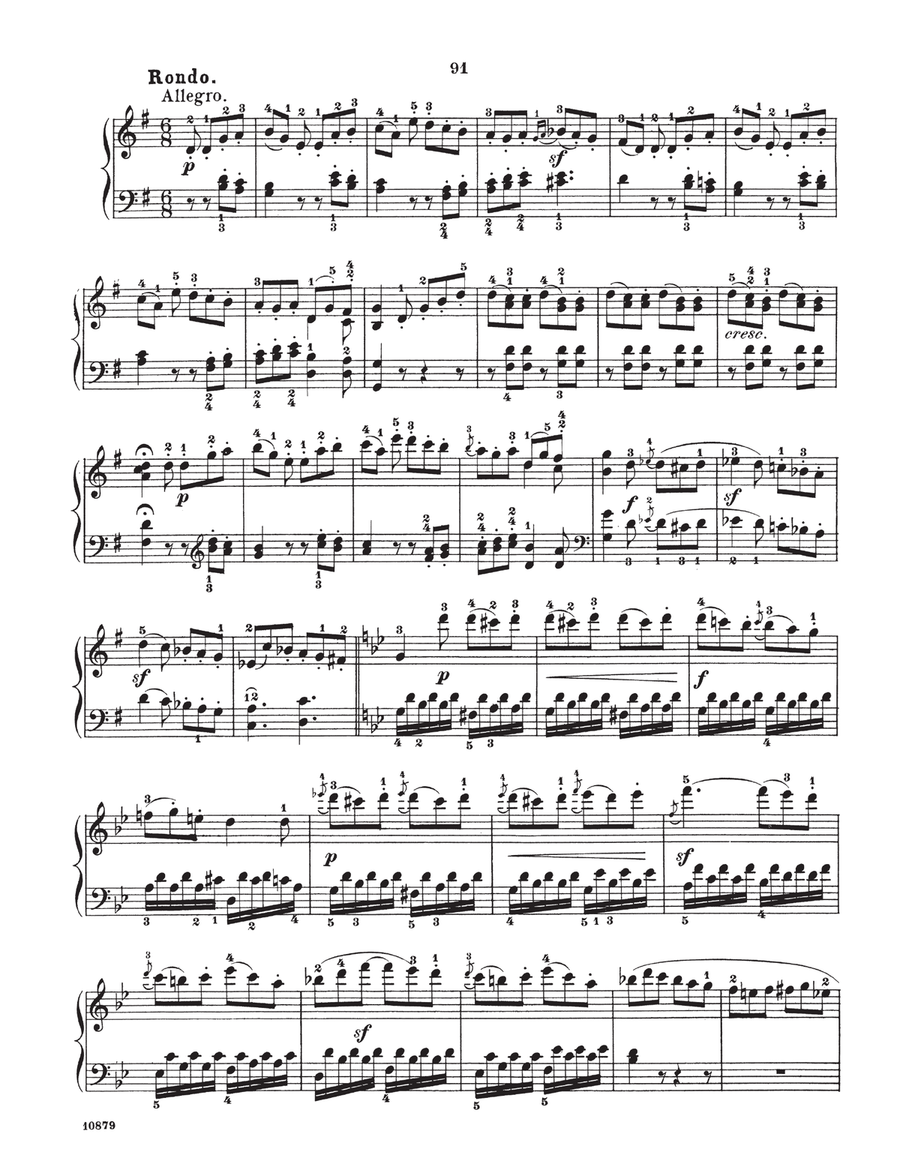 Sonatina, Op. 49, No. 1 Piano Solo scores gallery preview page 4