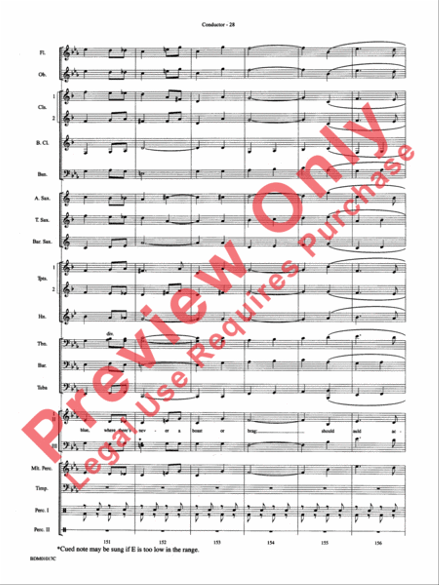 An American Celebration Concert Band scores gallery preview page 31