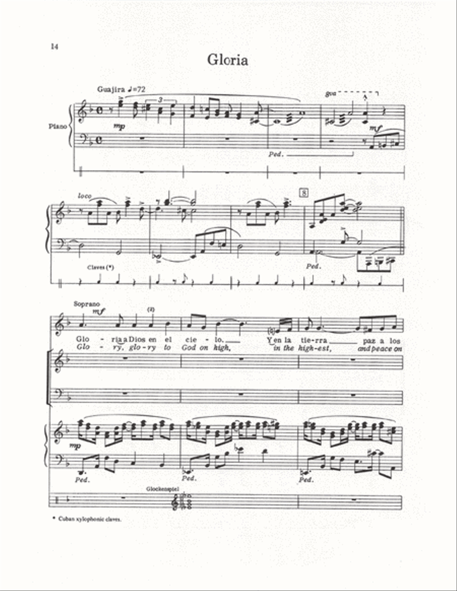The Cuban Mass (Vocal Score) 4-Part scores gallery preview page 11