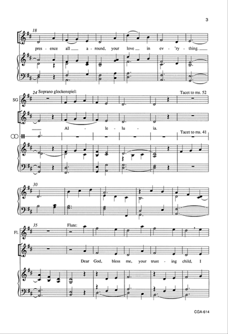 Your Trusting Child Your Trusting Child Unison Choir scores gallery preview page 3