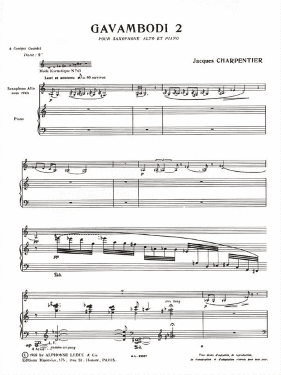 Gavambodi 2 (alto Saxophone And Piano) Alto Saxophone scores gallery preview page 2