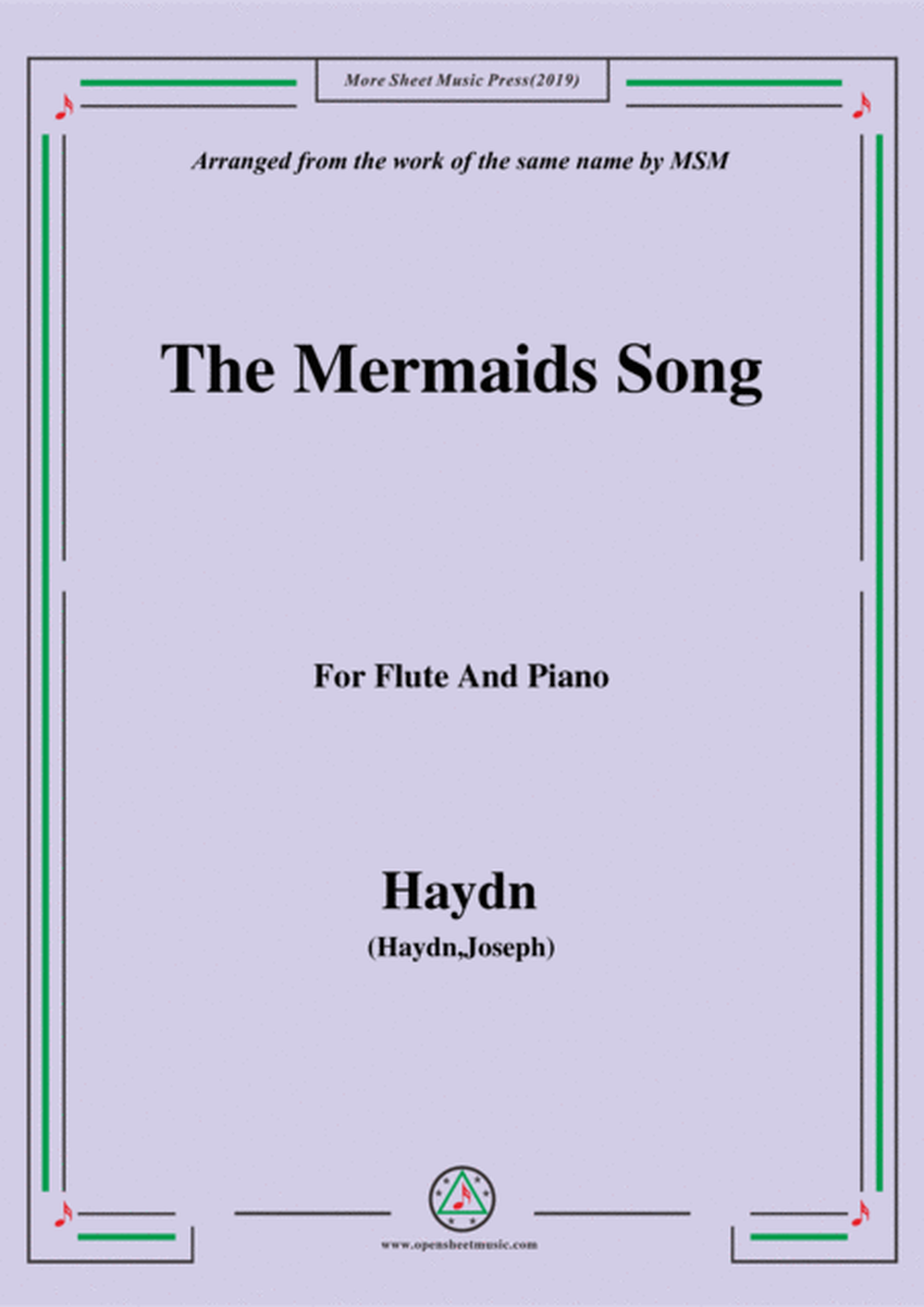 Haydn-The Mermaids Song, for Flute and Piano image number null
